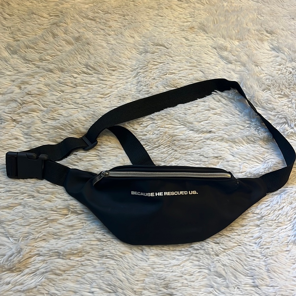 Fanny pack “because he rescued us”